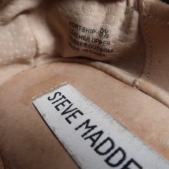 Steve Madden Shoes Womens 9.5 Ballet Flats Kortship Black Leather Bow Round Toe - Picture 11 of 11